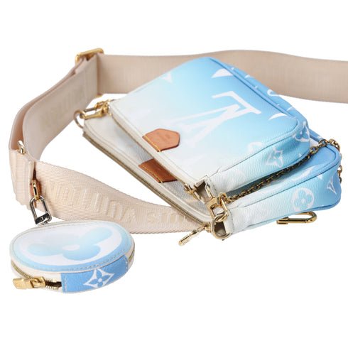 Louis Vuitton By The Pool Multi Pochette Accessories Giant Monogram Blue