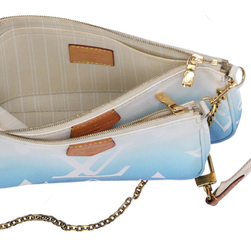 Louis Vuitton By The Pool Multi Pochette Accessories Giant Monogram Blue