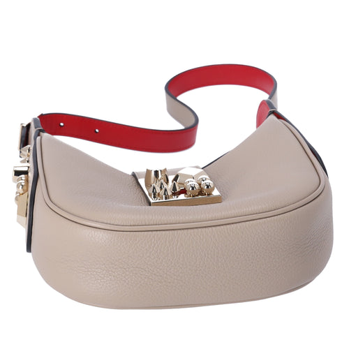 Christian Louboutin Mini Carasky Shoulder Bag Feve Grained Calfskin