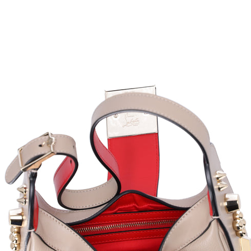 Christian Louboutin Mini Carasky Shoulder Bag Feve Grained Calfskin