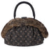 Louis Vuitton Demi Lune Bag Monogram Chinchilla Denim Fur Brown