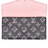 Louis Vuitton Fall For You Sarah Long Wallet M81477 Black Pink