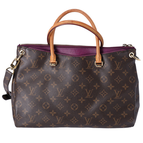 Louis Vuitton Pallas Monogram Handbag M40906 Aurore Monogram Canvas