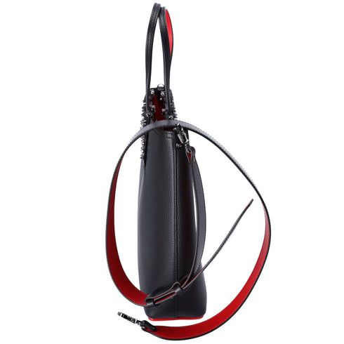 Christian Louboutin Cabata North South Tote Bag Black Calf Leather