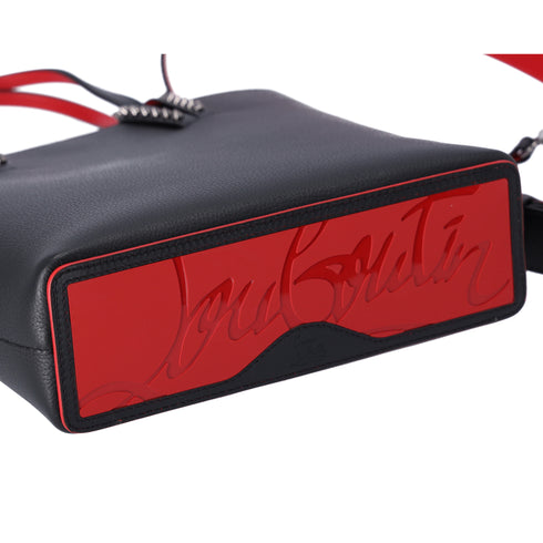 Christian Louboutin Cabata North South Tote Bag Black Calf Leather