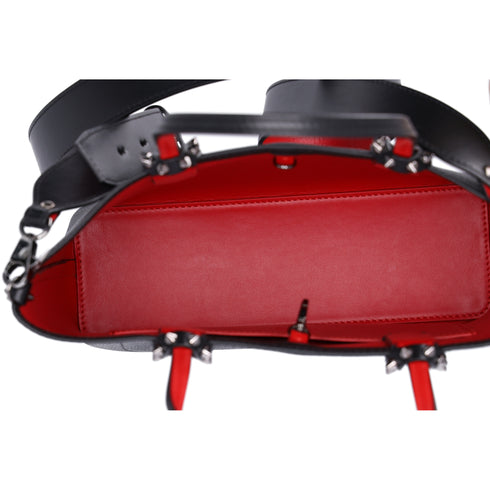 Christian Louboutin Cabata North South Tote Bag Black Calf Leather