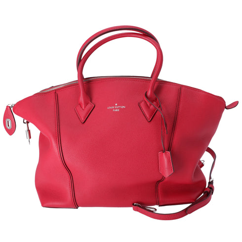 Louis Vuitton Lockit MM Parnassea Handbag M94595 Framboise Vocasimir Leather