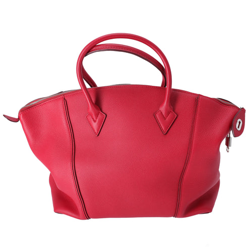 Louis Vuitton Lockit MM Parnassea Handbag M94595 Framboise Vocasimir Leather