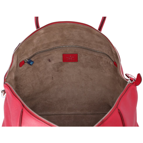 Louis Vuitton Lockit MM Parnassea Handbag M94595 Framboise Vocasimir Leather