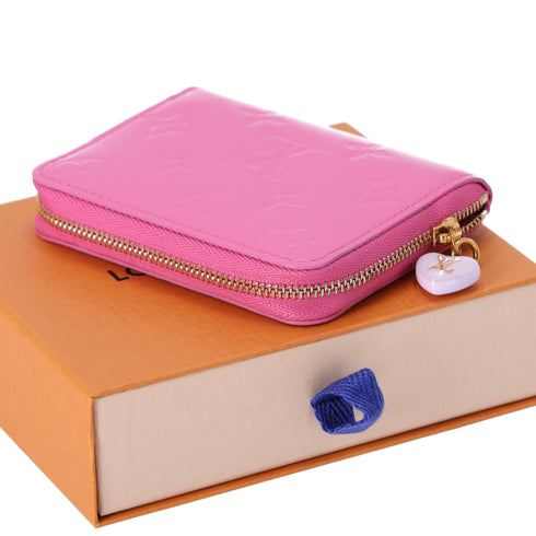 Louis Vuitton Zippy Coin Purse Monogram Vernis Coin Case M82976 Neon Pink