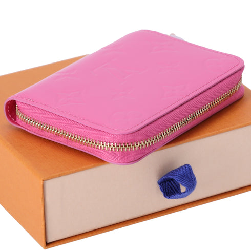 Louis Vuitton Zippy Coin Purse Monogram Vernis Coin Case M82976 Neon Pink