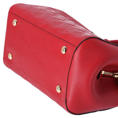 Louis Vuitton Montaigne MM Monogram Empreinte Handbag M41194 Cerise