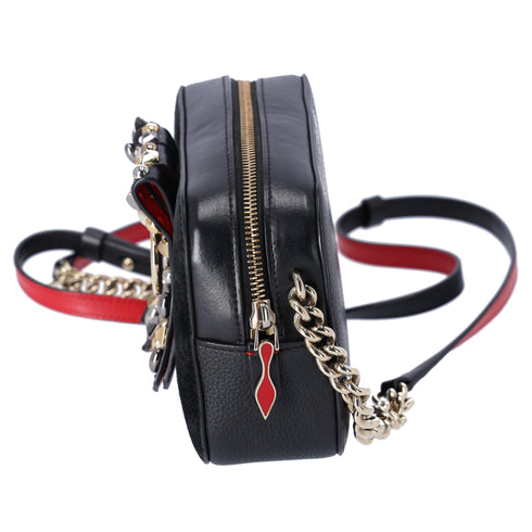 Christian Louboutin Rubylou Mini Shoulder Bag 3185262 Black Suede Leather