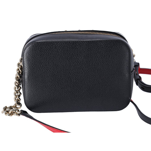 Christian Louboutin Rubylou Mini Shoulder Bag 3185262 Black Suede Leather