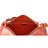PRADA Triangle Logo Shoulder Bag Hobo Orange Saffiano Leather