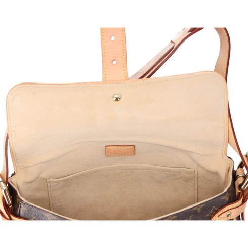 Louis Vuitton Hudson PM Monogram Shoulder Bag M40027 Canvas