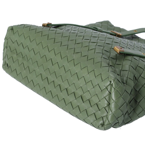 BOTTEGA VENETA Intrecciato Tote 162937 Green Leather
