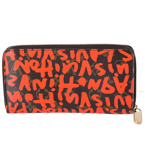 Louis Vuitton Zippy Wallet Brown Monogram Graffiti M93711 Orange