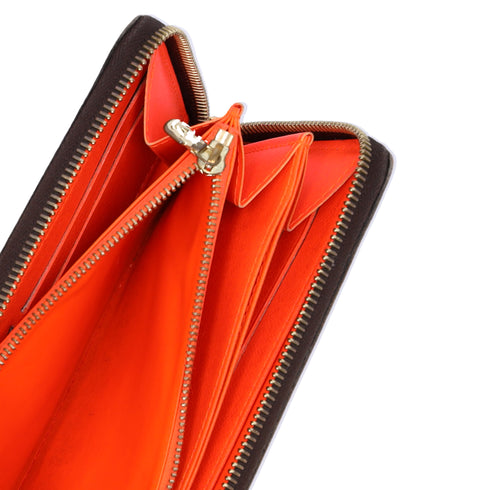 Louis Vuitton Zippy Wallet Brown Monogram Graffiti M93711 Orange