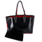 Christian Louboutin Cabata Small Tote Bag 1185006 Black Patent Leather