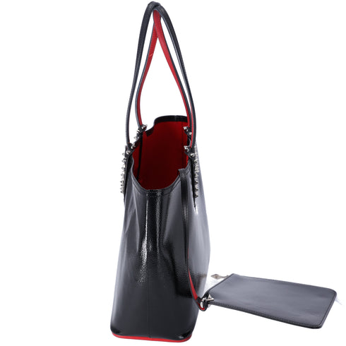Christian Louboutin Cabata Small Tote Bag 1185006 Black Patent Leather