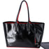Christian Louboutin Cabata Small Tote Bag 1185006 Black Patent Leather