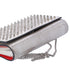 Christian Louboutin Paloma Clutch Chain Crossbody Bag Silver Leather Studded