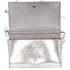 Christian Louboutin Paloma Clutch Chain Crossbody Bag Silver Leather Studded