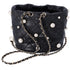 CHANEL About Pearls Drawstring Mini Bucket Bag Black Lambskin