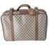 GUCCI GG Supreme Trunk Case Beige Dark Brown PVC Leather