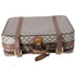 GUCCI GG Supreme Trunk Case Beige Dark Brown PVC Leather