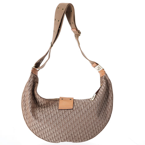 Christian Dior Trotteur Monogram Street Chic Hobo Beige