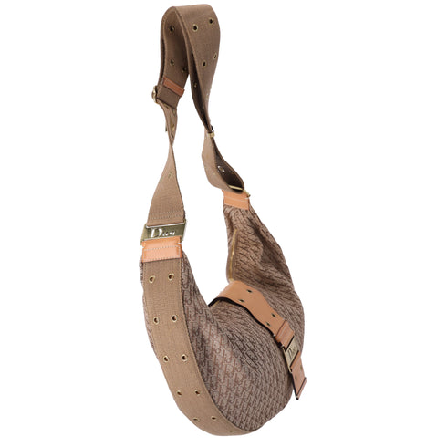 Christian Dior Trotteur Monogram Street Chic Hobo Beige