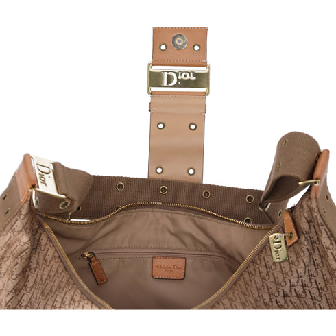 Christian Dior Trotteur Monogram Street Chic Hobo Beige