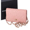 CHANEL Camellia Wallet On Chain WOC Crossbody Pink Caviar Leather