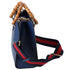 GUCCI Bamboo Handles Diana Tote Bag 702721 Dark Blue Leather