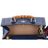 GUCCI Bamboo Handles Diana Tote Bag 702721 Dark Blue Leather