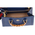 GUCCI Bamboo Handles Diana Tote Bag 702721 Dark Blue Leather