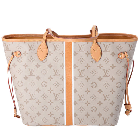 Louis Vuitton Neverfull MM Tote Collection Line M23501 Beige Monogram