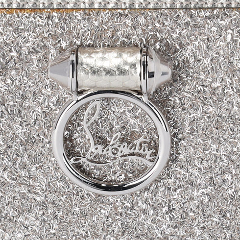 Christian Louboutin Rubylou Mini Shoulder Bag Gold Leather Glitter