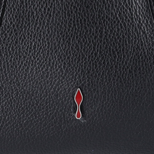 Christian Louboutin Paloma Medium Handbag Black Red Leather Rubber