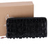 Christian Louboutin Long Wallet Black Leather Spike Stud Embellished