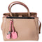 FENDI Petit 2 Jours Handbag 8BH253 Beige Pink Leather