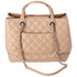 CHANEL Matelasse Easy Shopping Tote Bag Beige Calf Leather