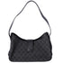 GUCCI GG Shoulder Bag 92736 Black Jacquard Leather Gray