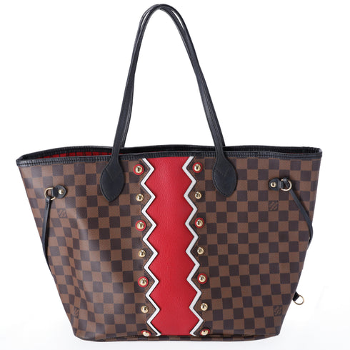 Louis Vuitton Neverfull MM Damier Ebene Karakoram Red Limited Edition