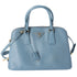PRADA Promenade Handbag 1BA837 Light Blue Saffiano Lux Leather