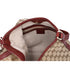 GUCCI GG Shoulder Bag 257026 Beige Dark Brown Jacquard Leather
