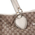 GUCCI GG Tribeca Tote Bag 211954 Beige Brown Cream Jacquard Leather
