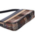 Burberry Shoulder Bag Beige Black Multi Tweed Patent Leather Suede